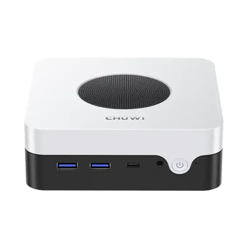 Chuwi LarkBox X  Intel N-series N150(0.8Ghz)/16384Mb/512SSDGb/Int:Intel UHD Graphics/BT/WiFi/war 1y/0.4kg/Grey+White/Win11Pro + USB2.0*2/USB3.2*2/Type-C*1/HDMI*1/DP*1/RJ45*2/WIFI6,BT5.2/bracket