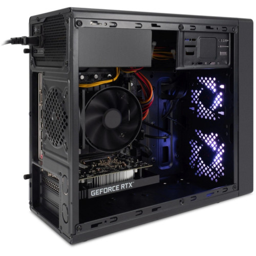 ПК IRU Tactio 320A5SEA MT Ryzen 5 5500 (3.6) 16Gb SSD512Gb RTX3050 6Gb без ОС GbitEth 500W черный (RUS) (2195819)