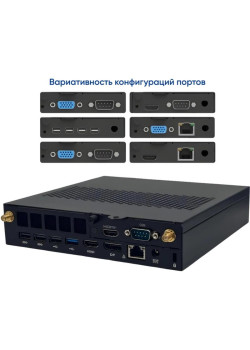 Неттоп IRU 310H6ITF i3 13100 (3.4) 16Gb SSD256Gb UHDG 730 Windows 11 Pro GbitEth WiFi BT 90W черный (2122065)