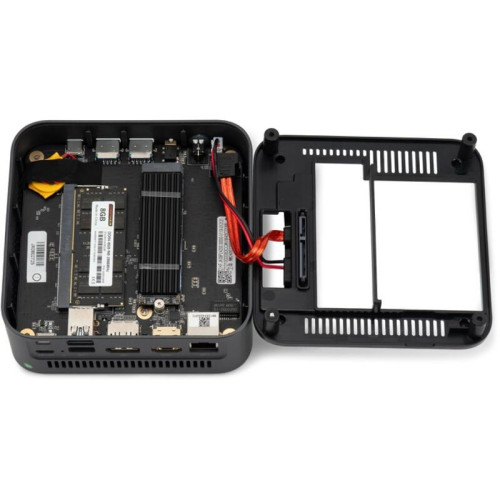 Неттоп IRU Planio 110ALCN slim N100 (1.44) 8Gb SSD256Gb UHDG Windows 11 Pro 64 GbitEth WiFi BT 30W черный (RUS) (2164236)