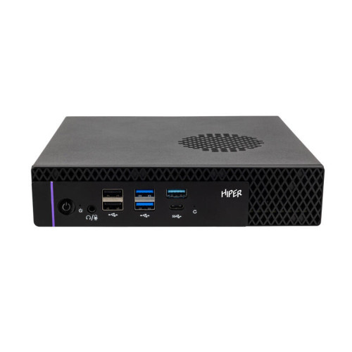 Мини ПК/ HIPER FACTUM FT20  Intel Core i5 14400(2.5Ghz)/16384Mb/512PCISSDGb/noDVD/BT/WiFi/war 1y/1.3kg/черный/Win11Pro + БП 120Вт/металл/VESA Адаптер на 75х75, 100х100