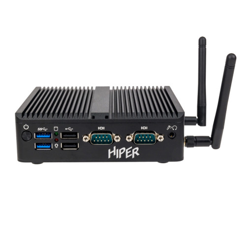 Неттоп/ HIPER BASIS BC119  Intel N-series N100(0.8Ghz)/8192Mb/256SSDGb/noDVD/BT/WiFi/war 1y/0.65kg/черный/Win11Pro + Безвентиляторный/БП 36Вт/металл/VESA Адаптер на 75х75, 100х100