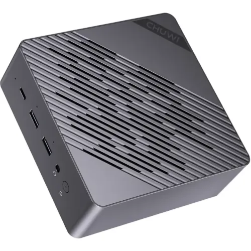 Chuwi AuBox  AMD Ryzen AI 9 365(2Ghz)/32768Mb/1024PCISSDGb/Int:AMD Radeon 880M/BT/WiFi/war 1y/0.74kg/Gold+Black/Win11Pro + Aluminum+plastic/RAM slot*2/bracket/USB2.0*1/USB3.2*2/USB3.0*1/Type-C*2/HDMI*1/DP*1/RJ45*2/WIFI6/BT5