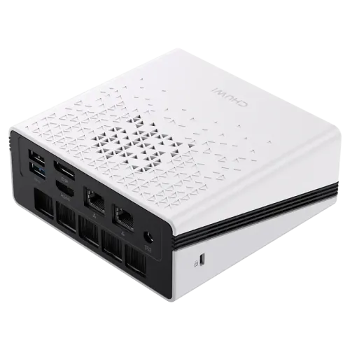 Chuwi Ubox  AMD Ryzen 5 7430U(2.3Ghz)/16384Mb/512PCISSDGb/Int:AMD Radeon/BT/WiFi/war 1y/1.35kg/Iron Gray/Win11Pro + DDR4 (SODIMM MAX 64GB)(RAM slot*2)/USB2.0*1/USB3.2G1*3/Type-C*1(DP,PD)/HDMI*1/DP*1/RJ45*2/WIFI6,BT5.
