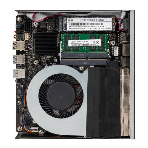 Мини ПК/ HIPER FACTUM FT20  Intel Core i5 14400(2.5Ghz)/16384Mb/512PCISSDGb/noDVD/BT/WiFi/war 1y/1.3kg/черный/Win11Pro + БП 120Вт/металл/VESA Адаптер на 75х75, 100х100