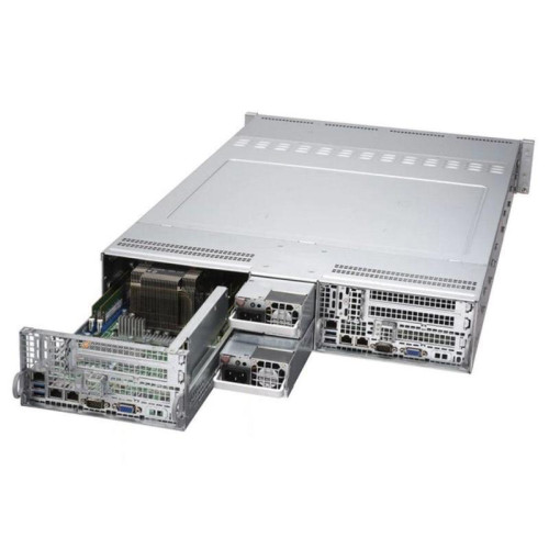 Платформа системного блока SuperMicro SYS-6029TR-DTR 2*node 2*LGA3647, C621, 8*DDR4(2933, 6*3.5 Платформа системного блока SuperMicro SYS-6029TR-DTR 2*node 2*LGA3647, C621, 8*DDR4(2933, 6*3.5