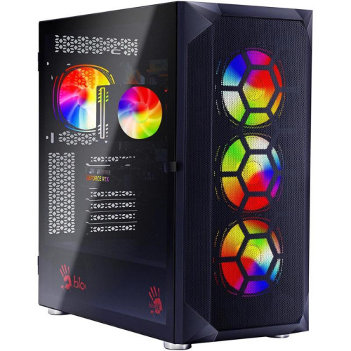 ПК Bloody BD-PC RB65C2 MT Ryzen 5 7500F (3.7) 32Gb SSD1Tb RX 7700XT 12Gb Windows 11 Home 64 2.5Gigabit WiFi BT 650W черный (RUS) (2111350)