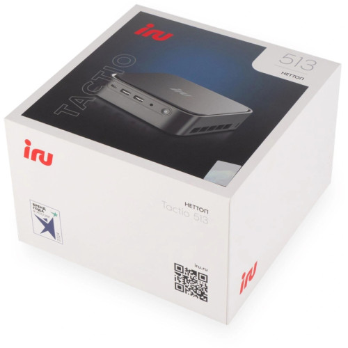 Неттоп IRU Tactio 513 i5 1235U (1.3) 8Gb SSD256Gb UHDG без ОС GbitEth WiFi BT 120W серый (RUS) (2207467)