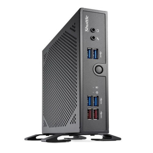 Платформа системного блока с ЦПУ Shuttle  Intel i5-1335U, Fanless Support 3 displays, 2xDDR5 SODIMM,(1)HDMI 2.0b+(1)DisplayPort 1.4+VGA,WLAN optional, 90W power adapter,VESA.