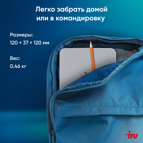 Неттоп IRU Tactio 515 i5 12450H (2) 16Gb SSD512Gb Iris Xe Windows 11 Pro 64 2xGbitEth WiFi BT 100W серый (RUS) (2195518)