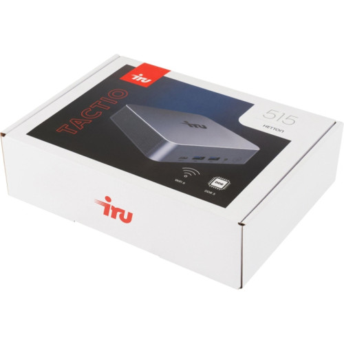 Неттоп IRU Tactio 515 i5 12450H (2) 16Gb SSD512Gb Iris Xe Windows 11 Pro 64 2xGbitEth WiFi BT 100W серый (RUS) (2195518)