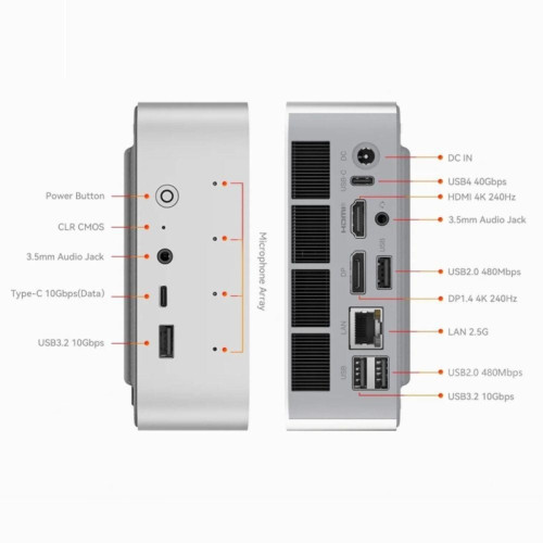 Мини-компьютер Beelink BL/SER9 PRO/255/24G/500G/Space Gray