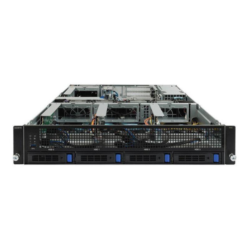 Платформа системного блока Gigabyte G242-Z10 (rev. 100) 2U UP 4 x GPU Gen3 Server,NVIDIA® NGG Ready server,Single AMD EPYC 7002 series processor family,8-Channel RDIMM/LRDIMM DDR4 per processor,8 x DIMMs,2 x 1Gb/s LAN ports (Intel® I350-AM2),1 x dedicated Платформа системного блока Gigabyte G242-Z10 (rev. 100) 2U UP 4 x GPU Gen3 Server,NVIDIA® NGG Ready server,Single AMD EPYC 7002 series processor family,8-Channel RDIMM/LRDIMM DDR4 per processor,8 x DIMMs,2 x 1Gb/s LAN ports (Intel® I350-AM2),1 x dedicated