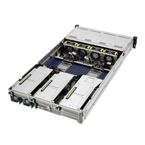 Серверная платформа/ ASUS RS720-E10-RS12, 2U, 2xLGA4189 (3rd Gen Scalable), 32 DDR4, 12x3.5 hot-swap bays + 2x2.5 (Rear), 2хM.2 slots(2280), 8xPCIe x8 + OCP 3.0, Aspeed AST2600, NO LAN, 2x1600W
