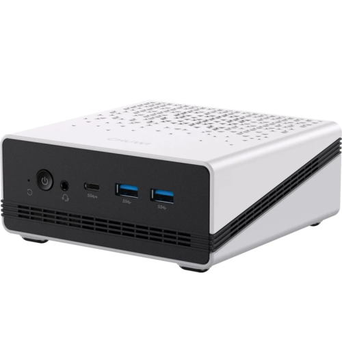 Компьютер/ Chuwi Ubox  AMD Ryzen 5 6600H(3.3Ghz)/16384Mb/512PCISSDGb/Int:AMD Radeon/BT/WiFi/war 1y/1.35kg/Iron Gray/Win11Home + DDR5 (SODIMM MAX 64GB)(RAM slot*2)/USB2.0*1/USB3.2G1*3/Type-C*1(DP,PD)/HDMI*1/DP*1/RJ45*2/WIFI6,BT5.