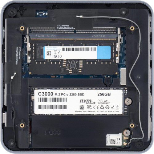 Неттоп IRU Tactio 515 i3 1220P (1.5) 8Gb SSD256Gb UHDG без ОС 2xGbitEth WiFi BT 100W серый (RUS) (2207446)