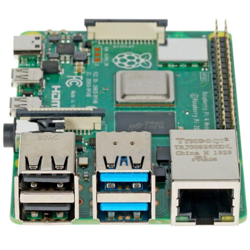 Одноплатный компьютер Raspberry Pi 4 Model B (RA545) Retail, 4GB RAM, Broadcom BCM2711 Quad core Cortex-A72 (ARM v8) 64-bit SoC @ 1.5GHz CPU, WiFi, Bluetooth, 40-pin GPIO, 2x USB 3.0, 2xUSB 2.0,2x micro-HDMI,USB-C 5V Power разъем (RASP4448) (931182) Одноплатный компьютер Raspberry Pi 4 Model B (RA545) Retail, 4GB RAM, Broadcom BCM2711 Quad core Cortex-A72 (ARM v8) 64-bit SoC @ 1.5GHz CPU, WiFi, Bluetooth, 40-pin GPIO, 2x USB 3.0, 2xUSB 2.0,2x micro-HDMI,USB-C 5V Power разъем (RASP4448) (931182)