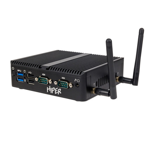 Неттоп/ HIPER BASIS BC119  Intel N-series N100(0.8Ghz)/16384Mb/512SSDGb/noDVD/BT/WiFi/war 1y/0.65kg/черный/Win11Pro + Безвентиляторный/БП 36Вт/металл/VESA Адаптер на 75х75, 100х100