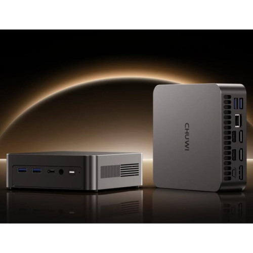 Компьютер/ Chuwi AuBox X  Intel Core Ultra 5 226V(2.1Ghz)/16384Mb/512PCISSDGb/Int:Intel Iris Xe Graphics/BT/WiFi/war 1y/0.865kg/Grey/Win11Pro + USB3.0*4/HDMI*1/DP*1/RJ45*1/WIFI6,BT5.2/bracket