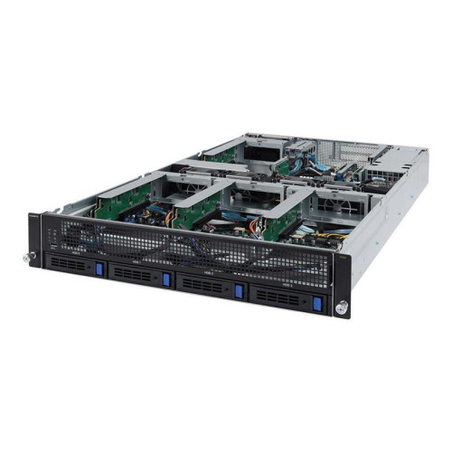 Платформа системного блока Gigabyte G242-Z10 (rev. 100) 2U UP 4 x GPU Gen3 Server,NVIDIA® NGG Ready server,Single AMD EPYC 7002 series processor family,8-Channel RDIMM/LRDIMM DDR4 per processor,8 x DIMMs,2 x 1Gb/s LAN ports (Intel® I350-AM2),1 x dedicated Платформа системного блока Gigabyte G242-Z10 (rev. 100) 2U UP 4 x GPU Gen3 Server,NVIDIA® NGG Ready server,Single AMD EPYC 7002 series processor family,8-Channel RDIMM/LRDIMM DDR4 per processor,8 x DIMMs,2 x 1Gb/s LAN ports (Intel® I350-AM2),1 x dedicated