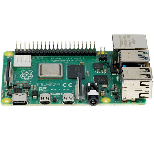 Одноплатный компьютер Raspberry Pi  4 Model B (RA545) Retail, 4GB RAM, Broadcom BCM2711 Quad core Cortex-A72 (ARM v8) 64-bit SoC @ 1.5GHz CPU, WiFi, Bluetooth, 40-pin GPIO, 2x USB 3.0, 2xUSB 2.0,2x micro-HDMI,USB-C 5V Power разъем (RASP4448) (931182)