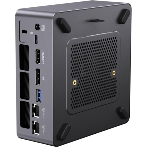 Компьютер/ Chuwi AuBox  AMD Ryzen AI 9 365(2Ghz)/32768Mb/1024PCISSDGb/Int:AMD Radeon 880M/BT/WiFi/war 1y/0.74kg/Gold+Black/Win11Pro + Aluminum+plastic/RAM slot*2/bracket/USB2.0*1/USB3.2*2/USB3.0*1/Type-C*2/HDMI*1/DP*1/RJ45*2/WIFI6/BT5