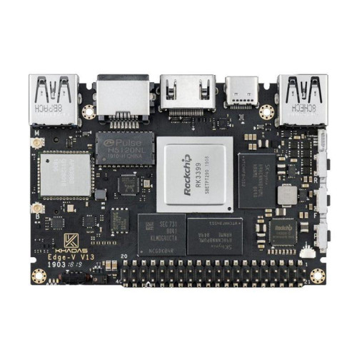 Одноплатный компьютер Khadas Edge-V Pro Rockchip RK3399, 64-bit Hexa-Core, KEGV-P-002