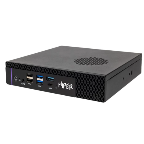 Мини ПК/ HIPER FACTUM FT20  Intel Core i5 14400(2.5Ghz)/16384Mb/512PCISSDGb/noDVD/BT/WiFi/war 1y/1.3kg/черный/Win11Pro + БП 120Вт/металл/VESA Адаптер на 75х75, 100х100