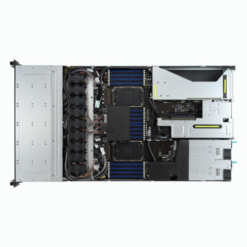 Серверная платформа/ ASUS RS700-E11-RS12U, 1U, 2x Socket-E LGA4677, 32x DDR5 4800*/5600*, 12x2.5'' NVMe/SATA*/SAS* hsb (*-RAID/HBA need), 2x M.2 PCIe 2260/2280, up to 3x PCIe Gen5  + 1 x int RAID slot, 2 x 10G(Intel X710-AT2) RJ45 LAN, 1+1 1600W