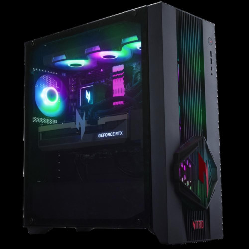 Настольный ПК Acer Nitro 70 N70X3D-100 AMD Ryzen 7 9800X3D/32Gb/SSD1Tb/RTX5080 16Gb/PSU 1200W/NoOS/Black (DG.E5ACD.008)