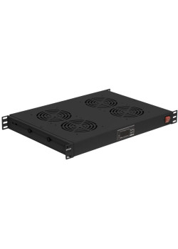 Модуль вентиляторный NTSS (NTSS-FAN4/19T-BL) 4 вент. черный (упак.:1шт)