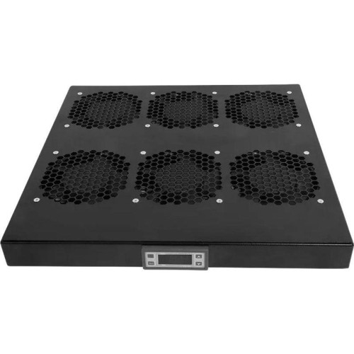 Модуль вентиляторный Rem (R-FAN-6K-1U-9005) 6 вент. с контроллером черный (упак.:1шт)