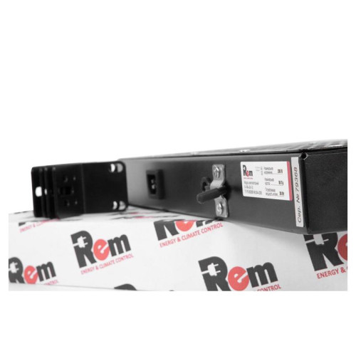 Модуль вентиляторный Rem (R-FAN-3K-1U-9005) 3 вент. с контроллером черный (упак.:1шт)