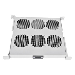 Модуль вентиляторный Rem (R-FAN-6K-1U) 6 вент. с контроллером серый (упак.:1шт)