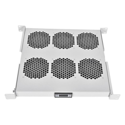 Модуль вентиляторный Rem (R-FAN-6K-1U) 6 вент. с контроллером серый (упак.:1шт)