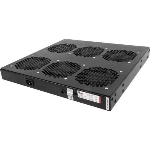 Модуль вентиляторный Rem (R-FAN-6K-1U-9005) 6 вент. с контроллером черный (упак.:1шт)