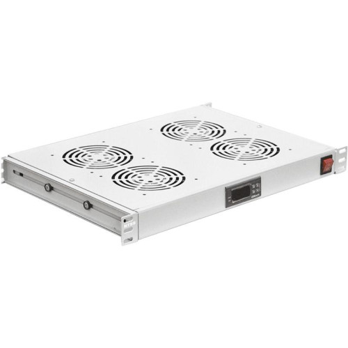 Модуль вентиляторный NTSS (NTSS-FAN4/19T) 4 вент. с термостатом с контроллером серый (упак.:1шт)