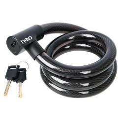Замок тросовый велосипедный Deli DL508064 20*1200 мм, два ключа, держатель на раму