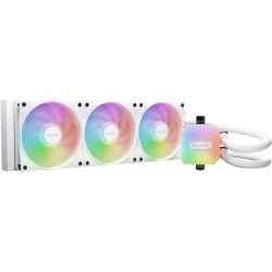 Водяное охлаждение для процессора/ Water Cooling System be quiet! LIGHT LOOP 360mm white (250W, 360mm, White, ARGB/ Fans: 3x120mm, 61.8CFM, 36.8dBA, 2100RPM/ Pump 2900RPM, Rad thickness 27mm/ S: 1851, 1700, 1200, 115X, AM5, AM4)