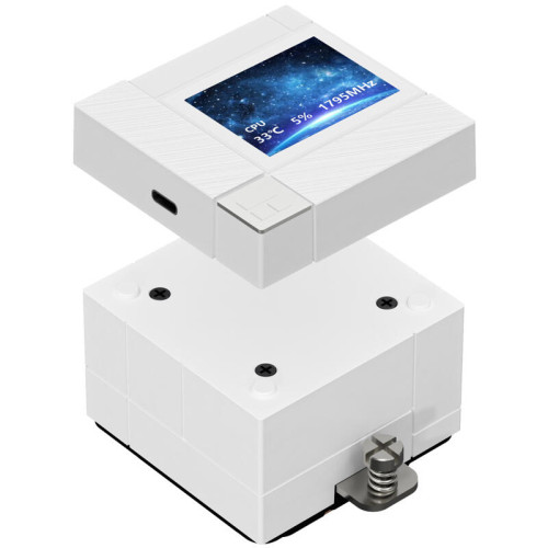 Система жидкостного охлаждения/ Water Cooling System Thermalright Core Matrix 240 Vision (240mm, LED, White, ARGB/ Fans: 2x120mm, 68.9CFM, 28.2dBA, 2000RPM/ Pump height 64.4mm, Rad thickness 27mm/ S: 1700, 1200, 1851, 115X, AM5, AM4)