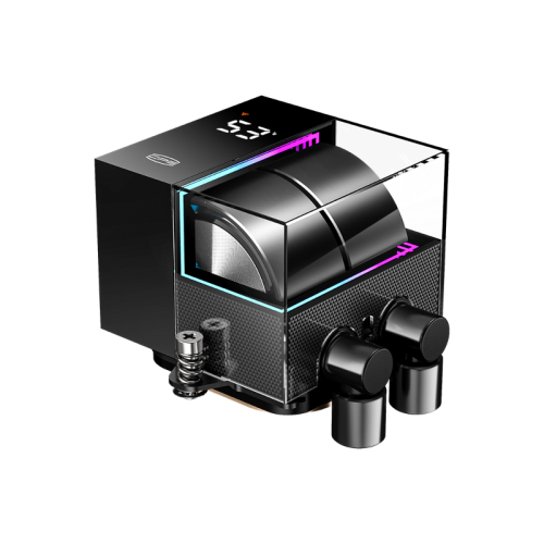 Система охлаждения/ Water Cooling System PCCooler DS360 Pro Digital BK (310W, 360mm, LED temp., Black, Fans: 3x120mm, 66CFM, 34.3dBA, 2200RPM/ Pump height 85mm, 15dBA, 2600RPM, Rad thickness 27mm/ S: 1851, 1700, 1200, 115X, 20XX, AM5, AM4)
