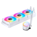 Система жидкостного охлаждения/ Water Cooling System JONSBO TG-360 White (300W, 360mm, White, ARGB/ Fans: 3x120mm, 66.19CFM, 35.4dBA, 1800RPM/ Pump height 72mm, 30dBA, 2400RPM, Rad thickness 27mm/ S: 1700, 1200, 115X, AM5, AM4)