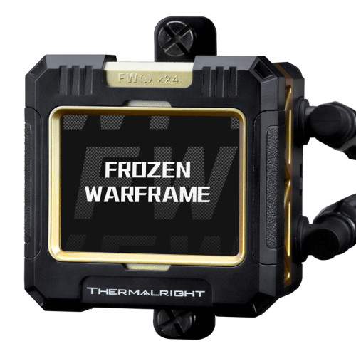 Водяное охлаждение для процессора/ Thermalright Frozen Warframe 360 Black Argb (360mm, Black, ARGB/ Fans: 3x120mm, 70.84CFM, 29.8dBA, 2000RPM/ Pump height 60mm, 23dBA, 3000RPM, Rad thickness 27mm/ S: 1200, 1700, 1851, 2011, 2066, 115X, AM4, AM5)