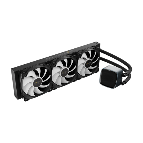 Система жидкостного охлаждения/ Water Cooling System Geometric Future Eskimo Pro 360 (240W, 360mm, ARGB, Black/ Fans: 3x120mm, 80.81CFM, 34.2dBA, 2000RPM/ Pump height 54mm, 3200RPM, Rad thickness 27mm/ S: 1851, 1700, 1200, 115X, 2011, 2066, AM5, AM4)
