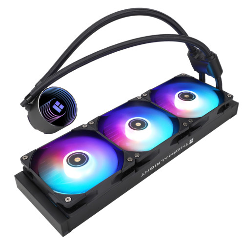 Водяное охлаждение для процессора/ Thermalright Frozen Notte 360 Black Argb V2 (360mm, Black, ARGB/ Fans: 3x120mm, 72.37CFM, 27.7dBA, 2000RPM/ Pump height 54mm, 28dBA, 5300RPM, Rad thickness 27mm/ S: 1200, 1700, 1851, 2011, 2066, 115X, AM2, AM2+, AM3, AM3 Водяное охлаждение для процессора/ Thermalright Frozen Notte 360 Black Argb V2 (360mm, Black, ARGB/ Fans: 3x120mm, 72.37CFM, 27.7dBA, 2000RPM/ Pump height 54mm, 28dBA, 5300RPM, Rad thickness 27mm/ S: 1200, 1700, 1851, 2011, 2066, 115X, AM2, AM2+, AM3, AM3
