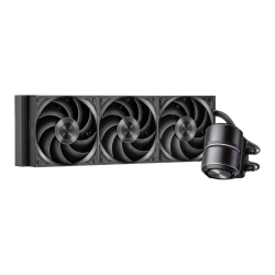Система охлаждения/ Water Cooling System PCCooler DE360 Pro BK (300W, 360mm, Black, ARGB Pump, Fans: 3x120mm, 86.73CFM, 32dBA, 2200RPM/ Pump height 57mm, 28dBA, 3200RPM, Rad thickness 27mm/ S: 1851, 1700, 1200, 115X, AM5, AM4, AM3)