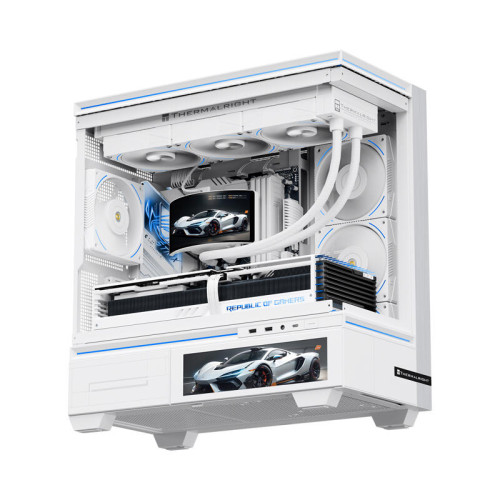 Водяное охлаждение для процессора/ Water Cooling System Thermalright Rainbow Vision 360 Turbo (360mm, LED, White, ARGB/ Fans: 3x120mm, 120.38CFM, 44.7dBA, 3000RPM/ Pump height 86mm, 6400RPM, Rad thickness 27mm/ S: 1700, 1200, 1851, 115X, 2011, 2066, AM5, 