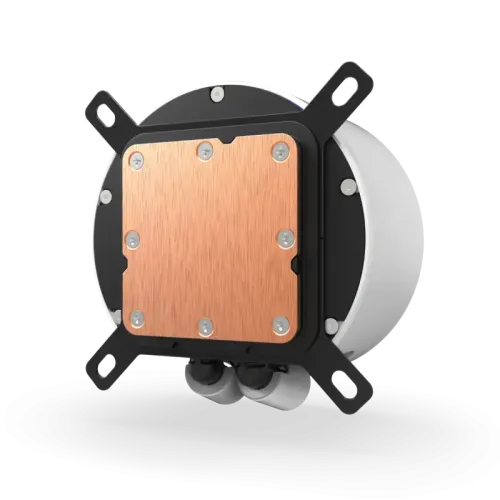 Система жидкостного охлаждения для ПК/ Water Cooling System NZXT Kraken Elite 280 RGB (250W, 280mm, LED temp., White/ Fans: 2x140mm, 98.61CFM, 34.5dBA, 2000RPM/ Pump height 65mm, 2800RPM, Rad thickness 27mm/ S: 1851, 1700, 1200, 115X, AM5, AM4)