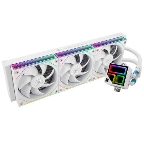 Водяное охлаждение для процессора/ Water Cooling System Thermalright Frozen Infinity 360 (360mm, White, ARGB/ Fans: 3x120mm, 68.9CFM, 28.2dBA, 2000RPM/ Pump height 60mm, Rad thickness 27mm/ S: 1700, 1200, 1851, 115X, 2011, 2066, AM5, AM4)