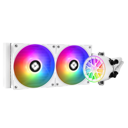 Система жидкостного охлаждения/ Water Cooling System Thermalright Aqua Elite 240 V6 (240mm, White, ARGB/ Fans: 2x120mm, 70.84CFM, 29.8dBA, 2000RPM/ Pump height 53.5mm, 2800RPM, Rad thickness 27mm/ S: 1700, 1200, 1851, 115X, AM5, AM4)